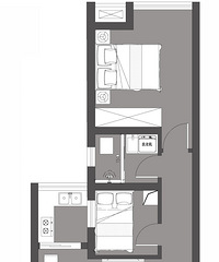 4.5w改造43平小户型,老旧的两室一厅换新颜,期待毕业图