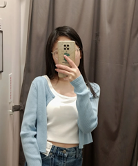 这款背心bra?开衫,纯欲风狠狠拿捏住了