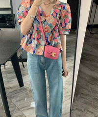 这个花花小上衣 太绝啦! ! !又想来晒图了~~