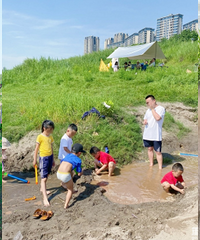 主城遛娃最佳地,挖沙、耍水好开心