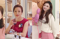 这些妈妈好年轻,和女儿在一起像姐妹