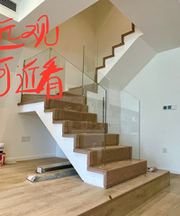 楼梯玻璃扶手疯狂踩坑中,最终无奈选择远程摄像头监工