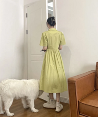 被朋友喜欢的青柠果绿连衣裙,巨清爽好看还显白