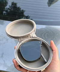 这个折叠墨镜简直就是方便