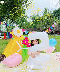 草坪生日趴DIY孩子5岁生日,毕竟有个宝藏妈妈