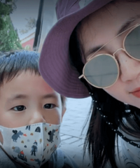 孙莉首次公开了三胎小儿子的正脸
