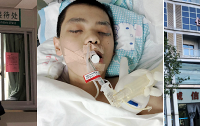 儿子上午还去学校上课,傍晚时就进了ICU......