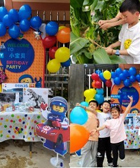 自制乐高生日会,孩子们开心飞起