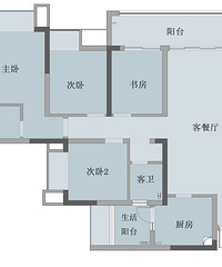 38万装溪山集136平,开放式厨房、岛台、满柜电视墙实用性高