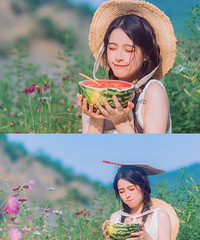 不到四十块钱就能解锁的夏日小清新情侣写真不来学习下吗~