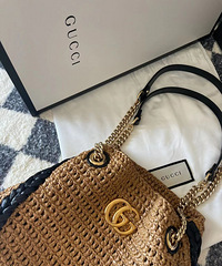 比中古店还要便宜买到手的GUCCI拉菲草包