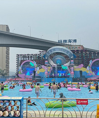 今年第一次下水,选择了欢乐谷玛雅海滩