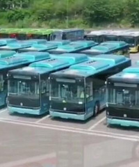 两江新区喜提100辆纯电动公交车