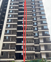 阳台有个外部设备平台,可以拉通不?