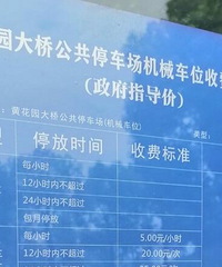 黄花园大桥公共停车场收费合理吗?