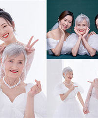 祖孙三代的全家福,外婆比我还会拍照