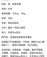 91年172CM的国企市政工程师征婚,希望对方不抽烟