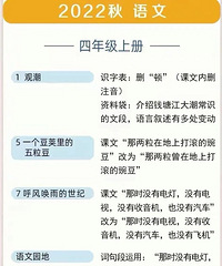 2022年秋季1-6年级上册语文教材有这些变化