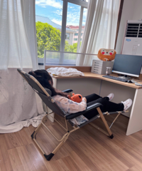 49元的办公室午休折叠床,躺上去两人依旧稳稳定定的