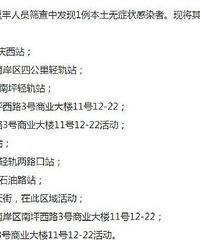 丰都病例轨迹公布,涉及轨道、商场
