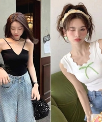15件夏天必穿的小吊带,款式太亮眼