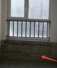 很遗憾,原来这种飘窗不能动哟?千万别随意打飘窗