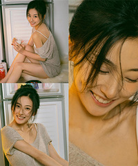 get甜甜的居家少女风写真,还被说像宋祖儿