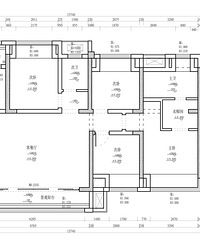 50万装中粮祥云122平,落地图比效果图好看,玻璃隔断超美