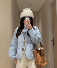 秋冬这样穿也很好看!!超爱这款蓝色面包服
