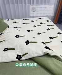 超高颜值!百元get牛奶绒四件套,到手真的没让人失望
