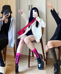 资深袜子控的OOTD,再冷也要漏大腿