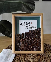 安利一款咖啡豆做成的装饰画,仪式感拉满了