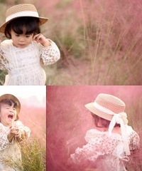 就在重庆,这片粉黛给娃拍照绝了