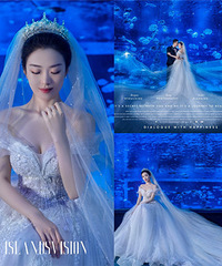 在重庆这家海洋馆拍婚纱照,也能拥有深海里的浪漫