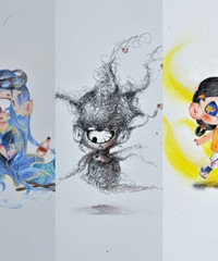 六年级女儿每天一幅画,即将要开画展啦