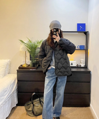 这一套温暖舒适又带一点点时髦!小个子也可以冲