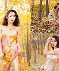 秋日限定银杏写真,不用滤镜都超出片