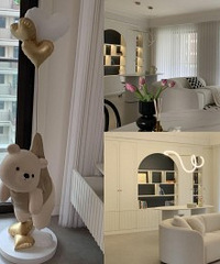 禧瑞山河109平收尾,熊熊灯太可爱了!