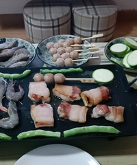 疫情下的单身生活:搞吃的我是认真的,这是昨晚的晚餐烤肉