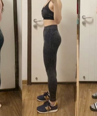 练臀半年后的变化,真的感觉腿变长了