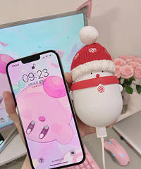 可爱小雪人充电宝,冬天放在口袋里正好,手感丝滑