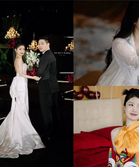 婚礼穿了6件礼服,办晚宴有充足时间拍照