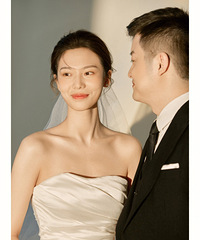 是我想要的极简自然风婚纱照!