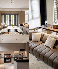 400平新家!客厅的玻璃铜门通透又美貌