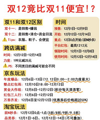 双12居然比双11还便宜!最全羊毛攻略和时间解析来了