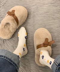 软乎乎的厚底毛毛拖,上脚贼拉舒服!