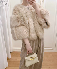 JORYA卓雅高定皮草,搭个阔腿裤就算上班穿也不张扬