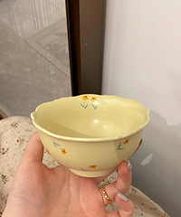 是碎花控的可爱小碗们,干饭都起劲了