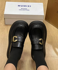 关于我花69r买了一双厚底小皮鞋!是真不错啊
