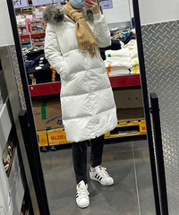 在山姆花599买长款真毛羽绒服,厚实保暖!